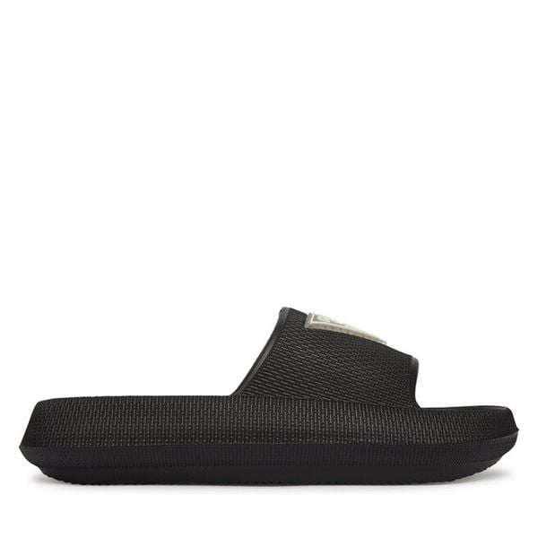 Klapki Guess. Czarne klapki Guess, z aplikacjami, bez obcasa. Za 143.99 zł.
