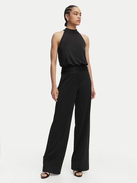Guess Kombinezon W6GK12 K2937 Czarny Stretch Fit. Czarne sukienki Guess, m, z aplikacjami, z syntetyku, bez kołnierzyka, bez ramiączek. Za 415.99 zł.