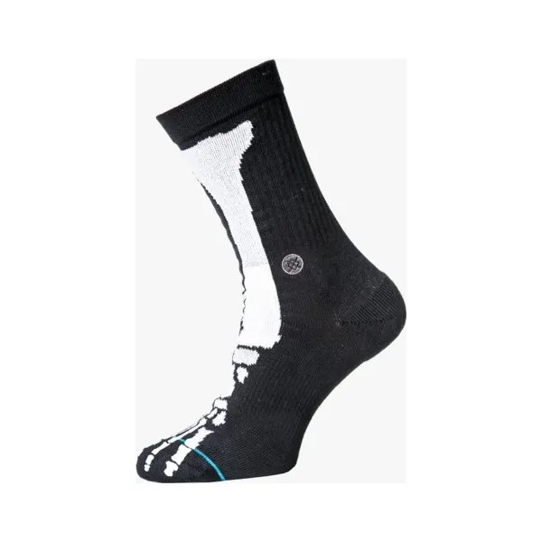 Stance Skarpety Bones 2 , czarny, rozmiar L. Czarne skarpety Stance, bez wzorów, z bawełny. W wyprzedaży za 39.99 zł.