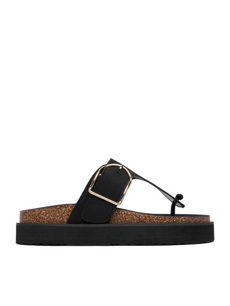 DeeZee Japonki CEO-LB-P2180 Czarny. Czarne klapki DeeZee, bez wzorów, z materiału, bez obcasa. Za 129.99 zł.