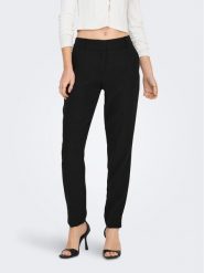 ONLY Chinosy Veronica 15291514 Czarny Slim Fit. Czarne spodnie materiałowe Only, bez wzorów, z syntetyku. Za 89.99 zł.