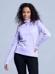 Bluza narciarska - Damskie - Arctic 2.0 - Liliowy. Fioletowe bluzy sportowe POEDERBAAS, na zimę, m, bez wzorów, z elastanu, bez kaptura. Za 177.72 zł.