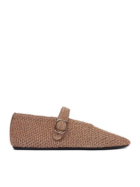 Badura Baleriny EO-ALENA-01 Złoty. Żółte baleriny Badura, bez wzorów, z materiału, bez obcasa. Za 233.99 zł.