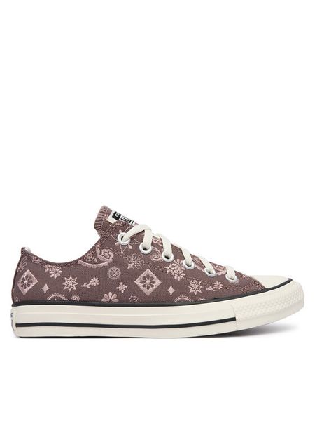Converse Trampki Chuck Taylor All Star Paisley Pop A19186C Brązowy. Brązowe trampki Converse, bez wzorów, z materiału, bez zapięcia. Za 349.99 zł.