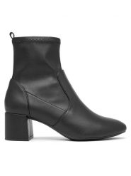 Aldo Botki Tirgus 13805877 Czarny. Czarne botki Aldo, bez wzorów, ze skóry, bez obcasa, na słupku, bez zapięcia. Za 379.99 zł.