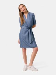 Gerry Weber Sukienka w kolorze niebieskim rozmiar: 40. Niebieskie sukienki Gerry Weber, na co dzień, bez wzorów, z lyocellu, bez kołnierzyka, bez ramiączek, mini, proste. Za 223.46 zł.