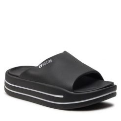 Klapki Big Star Shoes. Czarne klapki BIG STAR SHOES, bez wzorów, bez obcasa. Za 69.99 zł.