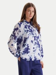 Calvin Klein Koszula LV044F123G Niebieski Relaxed Fit. Niebieskie koszule Calvin Klein, xl, bez wzorów, z syntetyku, bez kołnierzyka, bez ramiączek. Za 449.99 zł.