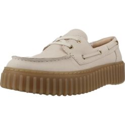 Buty CLARKS 26186302C Jasnobrązowy. Brązowe trekkingi Clarks, ze skóry, trekkingowe. Za 541.99 zł.