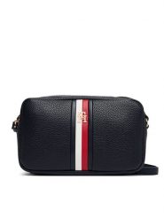 Tommy Hilfiger Torebka Th Corp Ess Camera Bag AW0AW19333 Granatowy. Niebieskie listonoszki TOMMY HILFIGER, bez wzorów, ze skóry, bez dodatków. Za 449.99 zł.