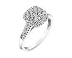 Pierścionek z białego złota z diamentami - 0,50 ct - próba 585. Białe pierścionki Apart, z diamentem, złote. Za 5,790.00 zł.