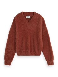 Scotch & Soda Sweter w kolorze czerwonym rozmiar: S. Czerwone swetry Scotch & Soda, s, bez wzorów, z poliamidu, bez ramiączek. Za 272.95 zł.