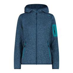 Bluza damska turystyczna CMP 3H19826. Niebieskie bluzy CMP, l, bez wzorów, bez kaptura. Za 297.50 zł.