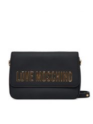 LOVE MOSCHINO Torebka JC4023PP1NKD0000 Czarny. Czarne listonoszki Love Moschino, bez wzorów, ze skóry, bez dodatków. Za 949.99 zł.