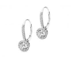 Kolczyki z białego złota z brylantami - 0,86 ct - próba 750. Białe kolczyki Apart, z brylantem, złote. Za 17,990.00 zł.