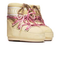 Śniegowce Moon Boot MB ICON LOW SUEDE LACES 80D1409670-B021. Żółte trapery i śniegowce Moon Boot, z gumy. Za 889.00 zł.