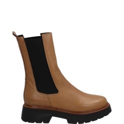 SKÓRZANE WORKERY NY04 VIT MIELE. Botki Venezia, bez wzorów, ze skóry, bez obcasa, bez zapięcia. Za 299.00 zł.