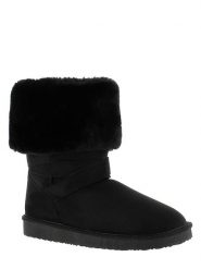 ISLAND BOOT Botki zimowe "Canfield" w kolorze czarnym rozmiar: 37. Czarne botki Island Boot, na zimę, bez wzorów, z materiału, bez obcasa, bez zapięcia. Za 140.53 zł.