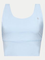 Deha Biustonosz sportowy D02010 Błękitny. Niebieskie koszulki sportowe Deha, bez wzorów, z syntetyku, bez ramiączek, na jogę i pilates. Za 219.99 zł.