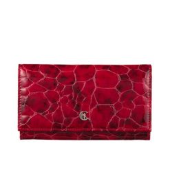 Duży czerwony portfel damski Canaletto ze skóry licowej z RFID – elegancja i bezpieczeństwo PD1602s90 RFID. Czerwone portfele bez wzorów, ze skóry. Za 180.00 zł.