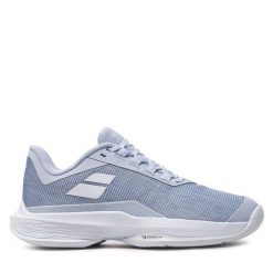 Buty do tenisa Babolat. Niebieskie obuwie sportowe BABOLAT, bez zapięcia, tenisowe. Za 309.99 zł.