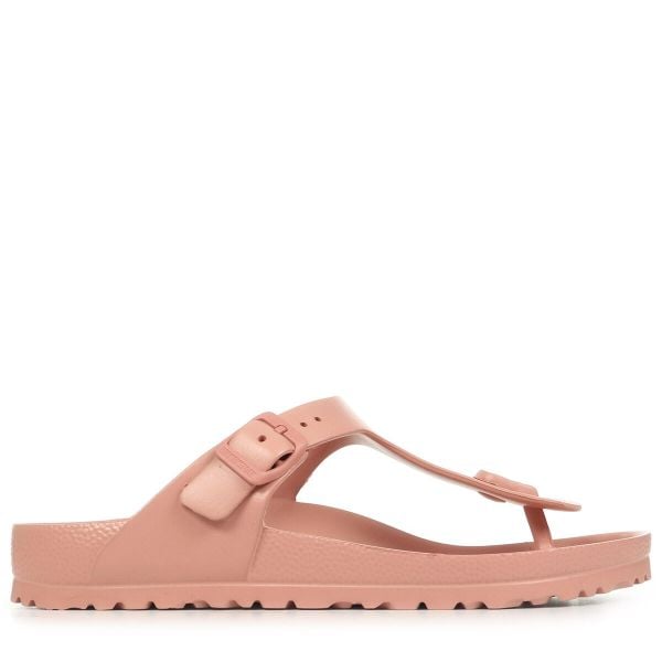 Klapki Birkenstock Gizeh Eva Damskie. Czerwone klapki Birkenstock, bez wzorów, z materiału, bez obcasa. Za 311.00 zł.