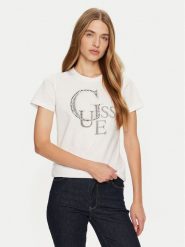 Guess T-Shirt W4BI16 I3Z14 Biały Regular Fit. Białe t-shirty Guess, s, z aplikacjami, z bawełny, bez kołnierzyka, bez ramiączek. Za 139.99 zł.