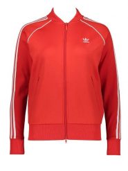 Adidas Bluza w kolorze czerwonym rozmiar: 32. Czerwone bluzy Adidas, bez wzorów, bez kaptura. Za 105.63 zł.