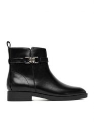 Nine West Botki CEO-NADIM-01 Czarny. Czarne botki Nine West, bez wzorów, z materiału, bez obcasa, na płaskiej podeszwie, bez zapięcia. Za 269.99 zł.