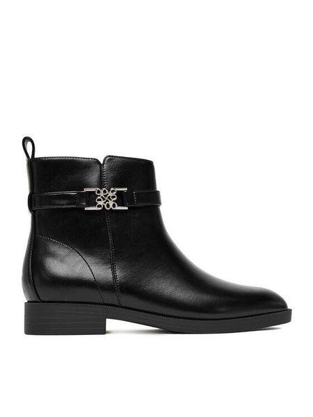 Nine West Botki CEO-NADIM-01 Czarny. Czarne botki Nine West, bez wzorów, z materiału, bez obcasa, na płaskiej podeszwie, bez zapięcia. Za 269.99 zł.