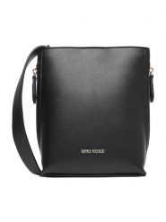 GINO ROSSI Torebka EO-LX0293 Czarny. Czarne listonoszki Gino Rossi, bez wzorów, z materiału, bez dodatków. Za 199.99 zł.