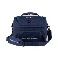 Torba do groomingu Premier Equine Team Grooming. Niebieskie torby na ramię PREMIER EQUINE, bez wzorów, sportowe, na ramię, bez dodatków. Za 251.00 zł.