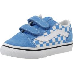 Buty VANS OLD SKOOL V CHECKBOARD Niebieski. Niebieskie trekkingi Vans, ze skóry, trekkingowe. Za 241.99 zł.