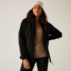 Bluza polarowa damska REGATTA Elinn. Czarne bluzy Regatta, bez wzorów, z polaru, bez kaptura. Za 129.99 zł.