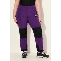 Damskie Hybrydowe spodnie trekkingowe HYPRAR odblaski pasek na rzep. Fioletowe spodnie dresowe Ulla Popken, plus size, bez wzorów, z bawełny. Za 480.99 zł.