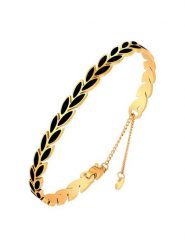 LA CHIQUITA Pozłacana bransoletka rozmiar: onesize. Czarne bransoletki LA CHIQUITA, pozłacane. Za 102.95 zł.