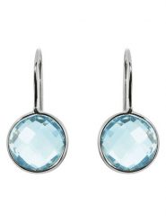 OR Carats Białozłote kolczyki z topazem rozmiar: onesize. Szare kolczyki OR Carats, z topazem, złote, z zapięciem typu bigiel. Za 869.99 zł.