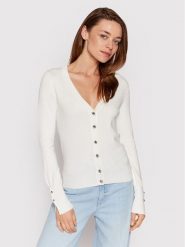 Guess Kardigan Zena W2YR33 Z2V62 Biały Regular Fit. Białe kardigany Guess, l, z aplikacjami, z wiskozy. Za 429.99 zł.