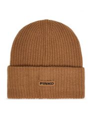 PINKO Czapka Bosnia 105993 A2Z4 Brązowy. Brązowe czapki Pinko, bez wzorów, z materiału. Za 389.99 zł.