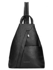 Wojas Skórzany plecak w kolorze czarnym - 25 x 30 x 12 cm rozmiar: onesize. Czarne plecaki Wojas, bez wzorów, z materiału. Za 408.49 zł.