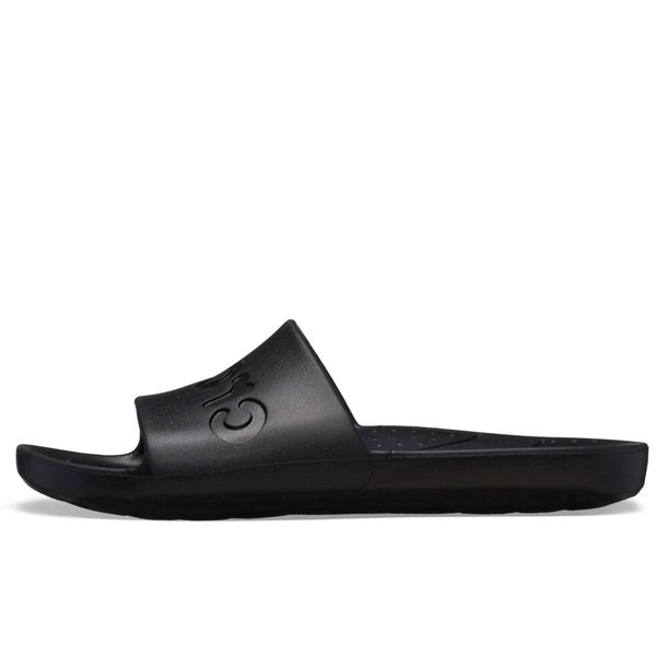 Kapcie Crocs Crocs Slide Dorosłych. Czarne obuwie domowe Crocs, bez wzorów, z materiału, bez zapięcia. Za 262.00 zł.