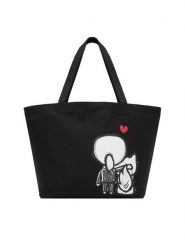 KARL LAGERFELD Torebka B1W50052 Czarny. Czarne shopper KARL LAGERFELD, bez wzorów, z materiału, bez dodatków. Za 339.99 zł.