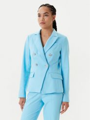 Morgan Marynarka 251-VPKY.F Turkusowy Slim Fit. Niebieskie marynarki i żakiety Morgan, bez wzorów, z bawełny. Za 449.99 zł.
