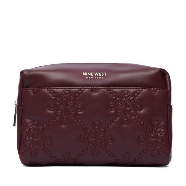 Kosmetyczka Nine West. Czerwone kufry i kosmetyczki Nine West, bez wzorów, bez dodatków. Za 79.99 zł.