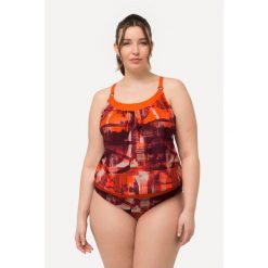 Damskie Tankini dłuższa góra miękkie miseczki regulowane ramiączka. Brązowe bielizna sportowa Ulla Popken, m, bez wzorów, z elastanu. Za 294.99 zł.