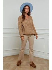 L'armoire de Suzette Sweter w kolorze jasnobrązowym rozmiar: 38/40. Brązowe golfy L'armoire de Suzette, l, bez wzorów, bez ramiączek. Za 108.99 zł.