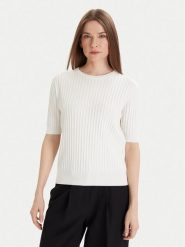 Tatuum Sweter Bazo T2501.046 Écru Regular Fit. Białe swetry Tatuum, m, bez wzorów, z bawełny, bez ramiączek. Za 152.99 zł.