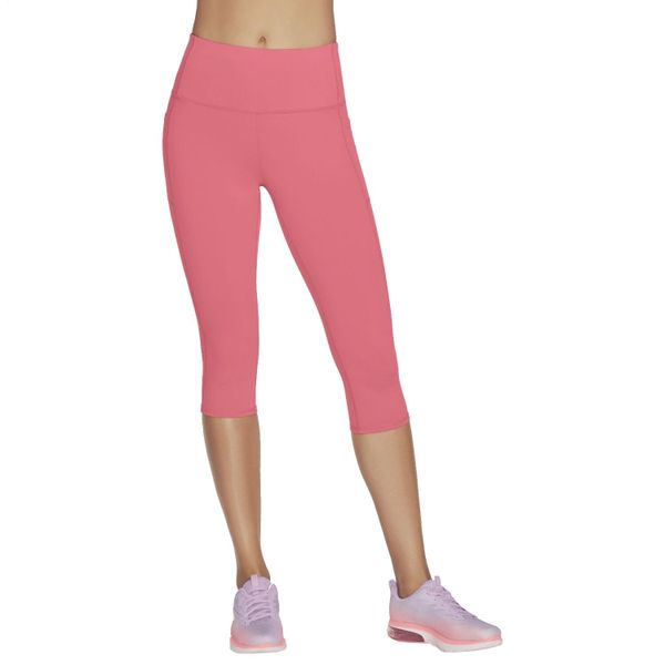 Spodenki sportowe damskie Skechers Go Walk High Waisted Capri Short. Czerwone obuwie sportowe Skechers, z elastanu, bez zapięcia, na fitness i siłownię, Skechers Sport. Za 119.99 zł.