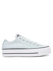Converse Trampki Chuck Taylor All Star Lift Platform A11876C Błękitny. Niebieskie trampki Converse, bez wzorów, z materiału, bez zapięcia. Za 319.99 zł.