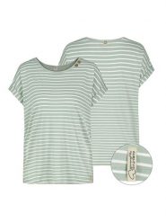 Sublevel Koszulka w kolorze zielono-białym rozmiar: S. Białe bluzki Sublevel, s, bez wzorów, z bawełny, bez kołnierzyka, bez ramiączek. Za 79.59 zł.